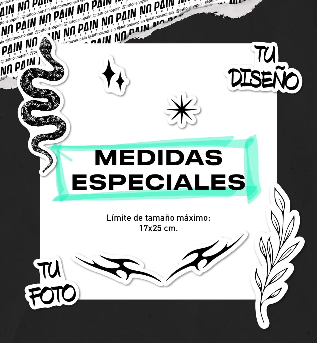 Medidas Especiales - Tattoos personalizados