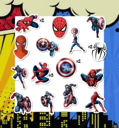 Kit Spiderman & Capitan America